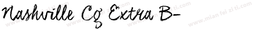 Nashville Cg Extra B字体转换